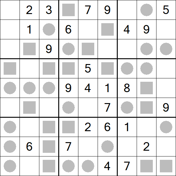 Even-Odd Sudoku - Mittel