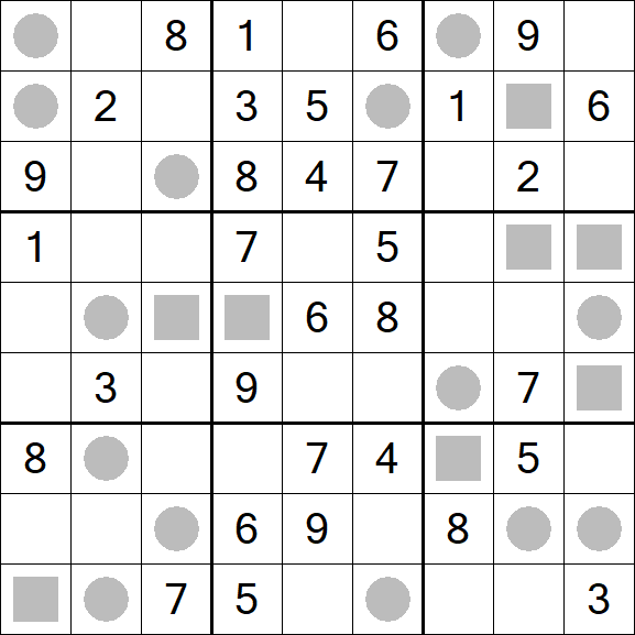 Even-Odd Sudoku - Mittel