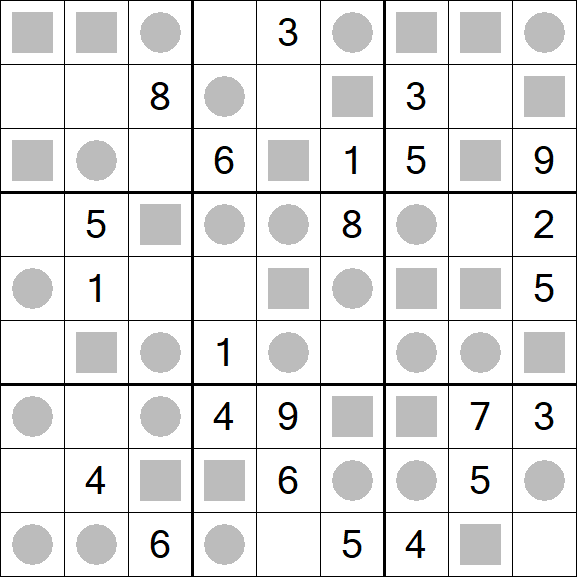 Even-Odd Sudoku - Mittel