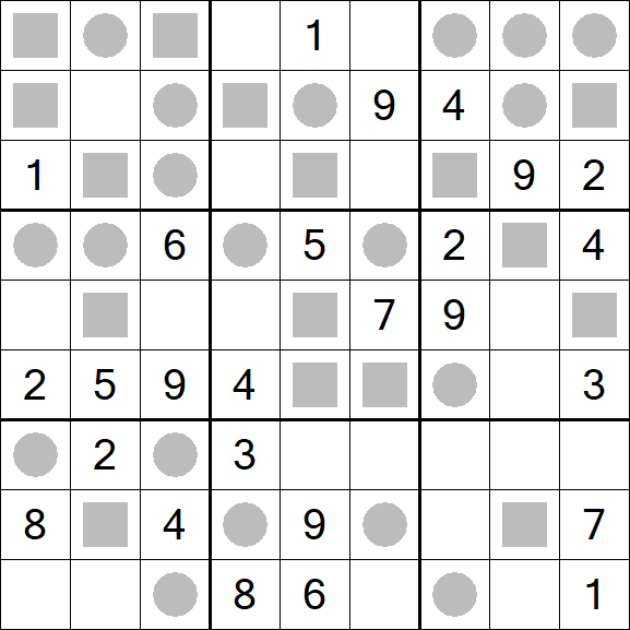 Even-Odd Sudoku - Mittel
