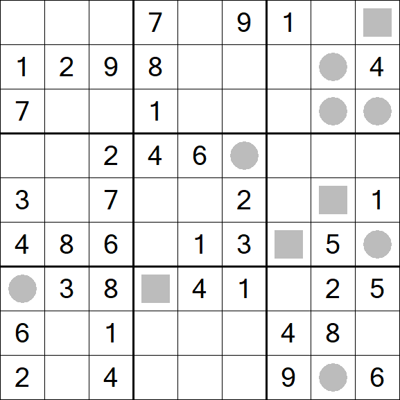 Even-Odd Sudoku - Mittel