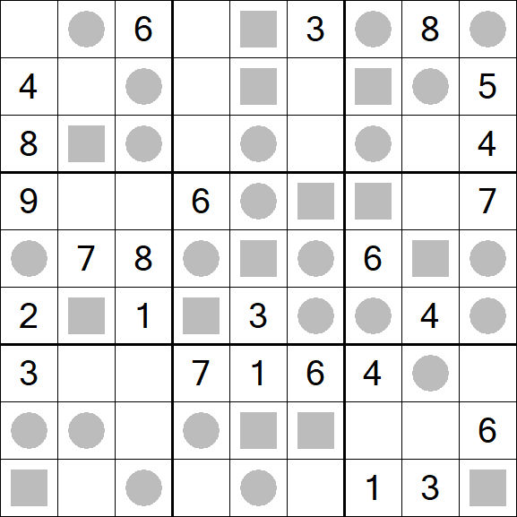 Even-Odd Sudoku - Mittel