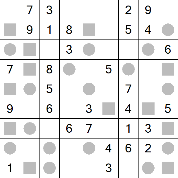 Even-Odd Sudoku - Mittel