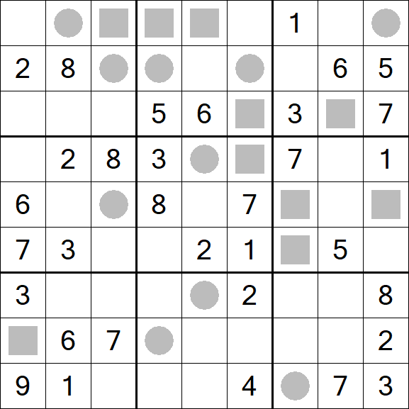 Even-Odd Sudoku - Mittel