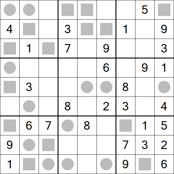 Even-Odd Sudoku - Mittel