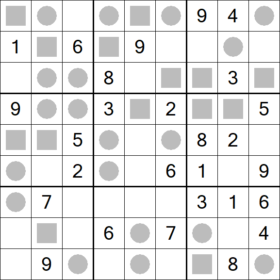 Even-Odd Sudoku - Mittel