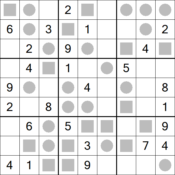 Even-Odd Sudoku - Mittel