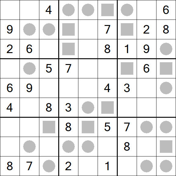 Even-Odd Sudoku - Mittel