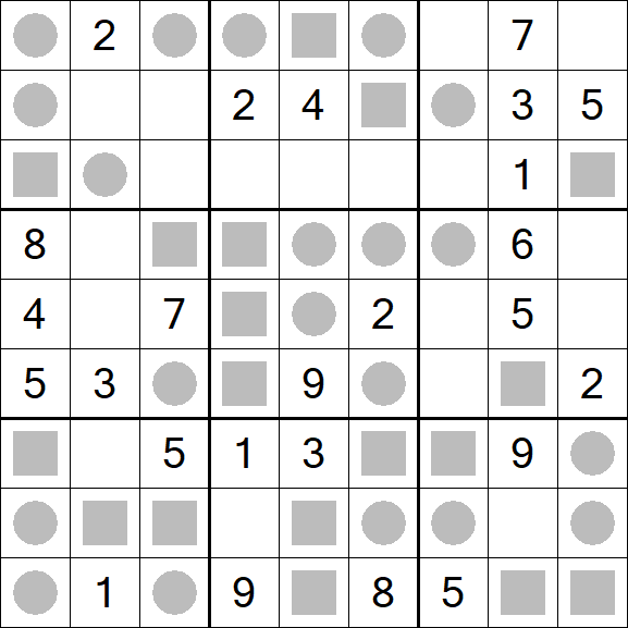 Even-Odd Sudoku - Mittel