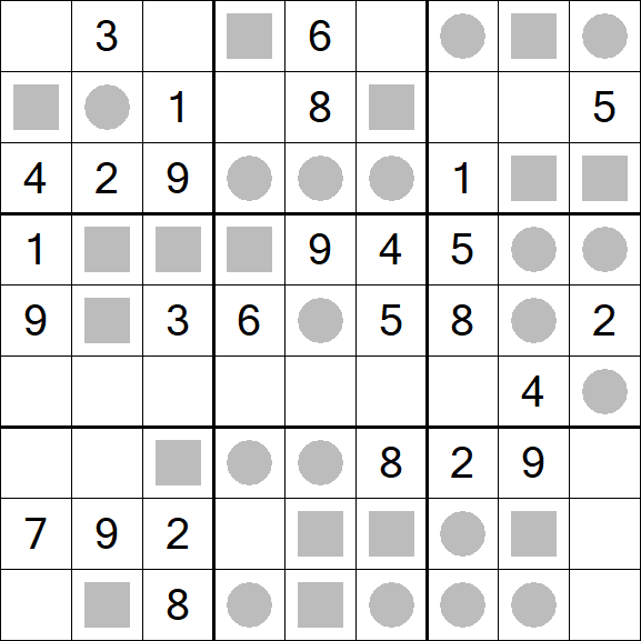Even-Odd Sudoku - Mittel