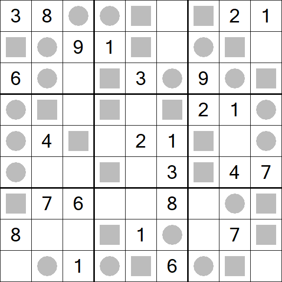 Even-Odd Sudoku - Mittel