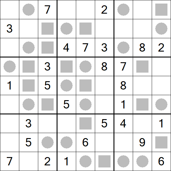 Even-Odd Sudoku - Mittel