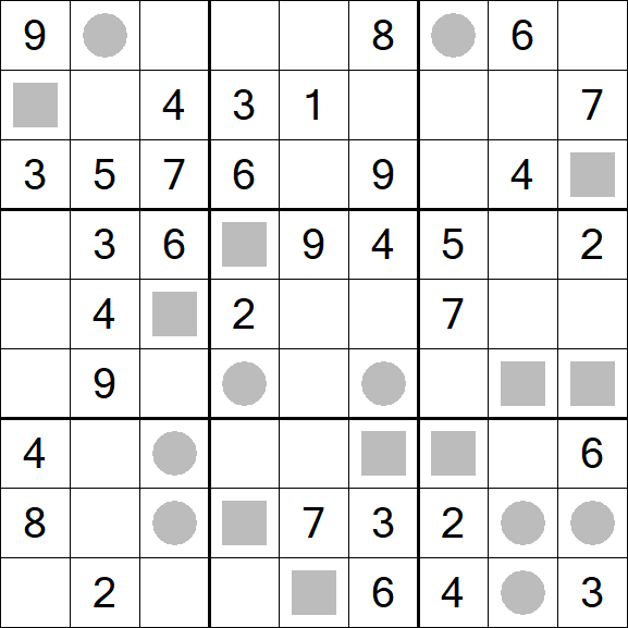 Even-Odd Sudoku - Mittel