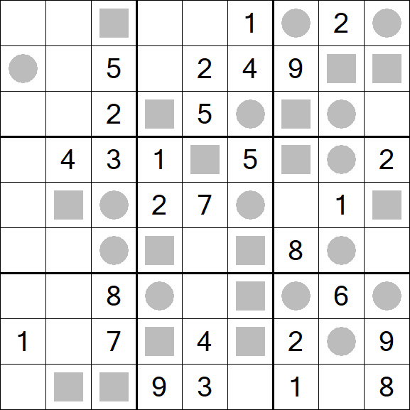 Even-Odd Sudoku - Mittel
