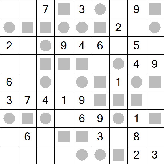 Even-Odd Sudoku - Mittel