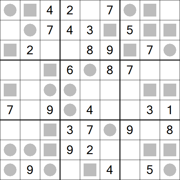 Even-Odd Sudoku - Mittel