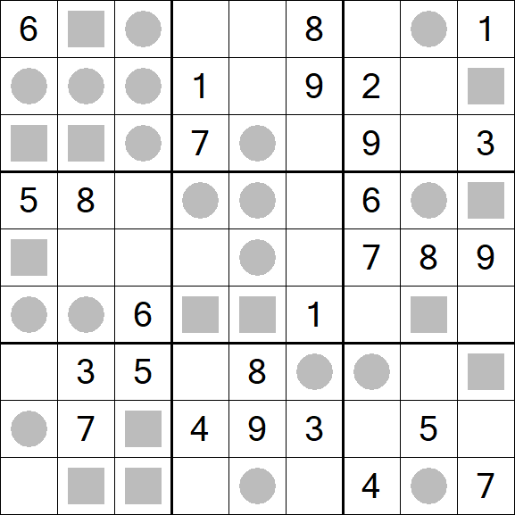 Even-Odd Sudoku - Mittel