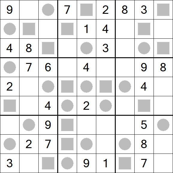 Even-Odd Sudoku - Medio