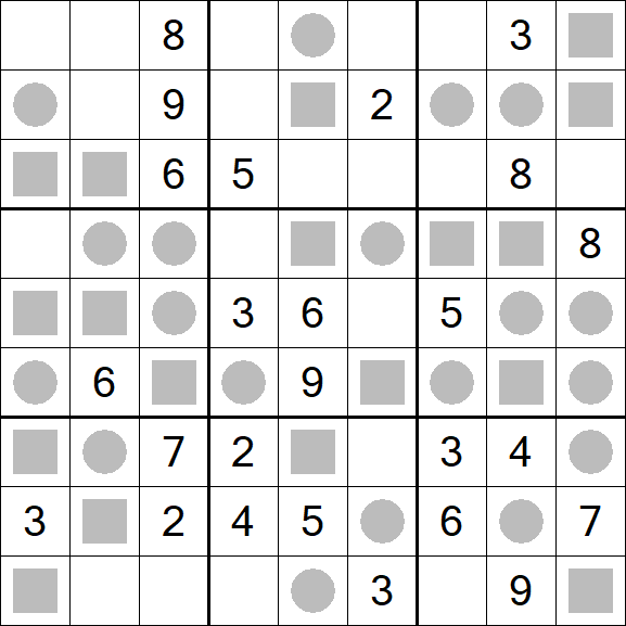Even-Odd Sudoku - Mittel