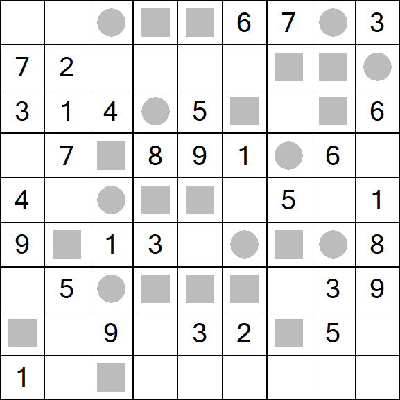 Even-Odd Sudoku - Mittel