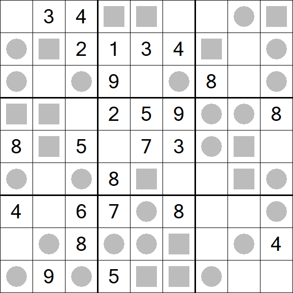 Even-Odd Sudoku - Mittel