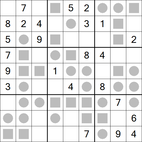 Even-Odd Sudoku - Mittel
