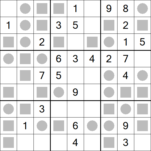 Even-Odd Sudoku - Mittel