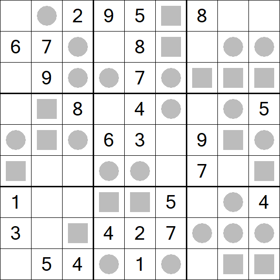 Even-Odd Sudoku - Mittel