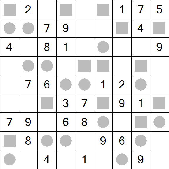 Even-Odd Sudoku - Mittel