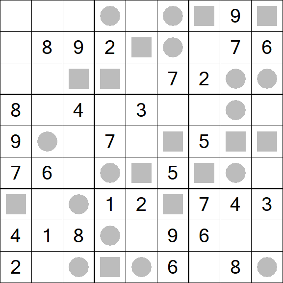Even-Odd Sudoku - Mittel