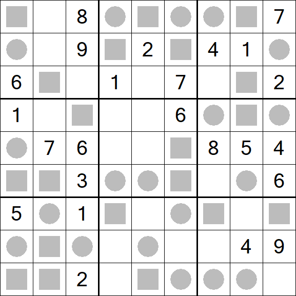 Even-Odd Sudoku - Mittel