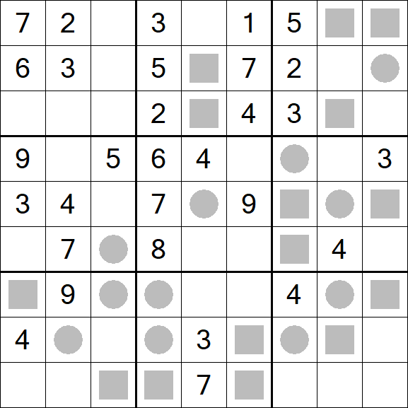Even-Odd Sudoku - Mittel