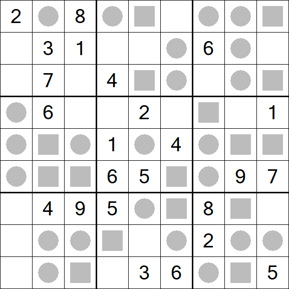 Even-Odd Sudoku - Mittel