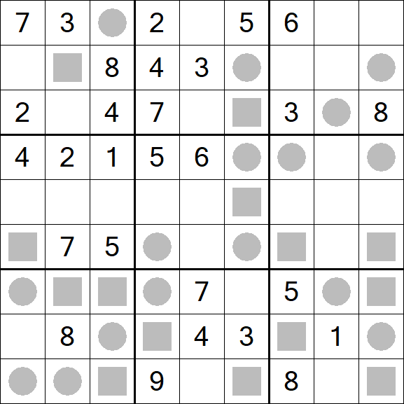 Even-Odd Sudoku - Mittel