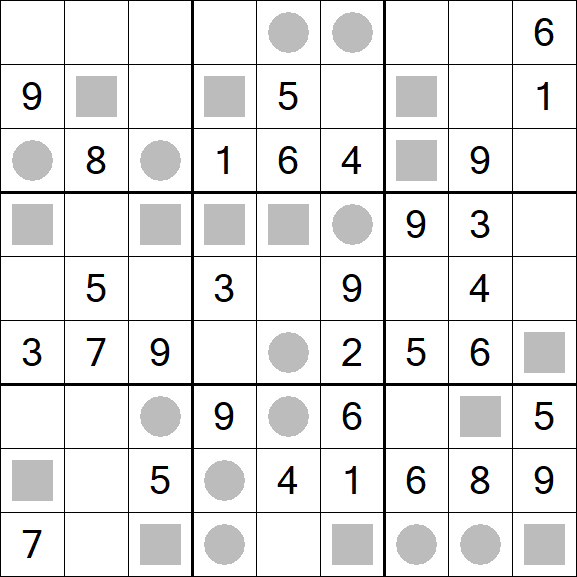 Even-Odd Sudoku - Mittel