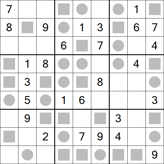 Even-Odd Sudoku - Mittel