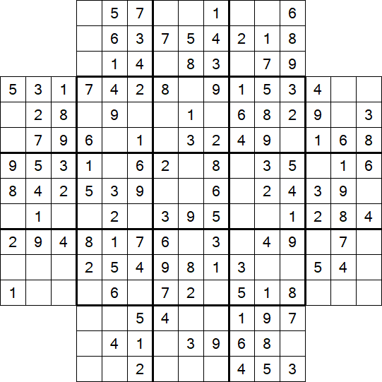 Flower Sudoku - Easy