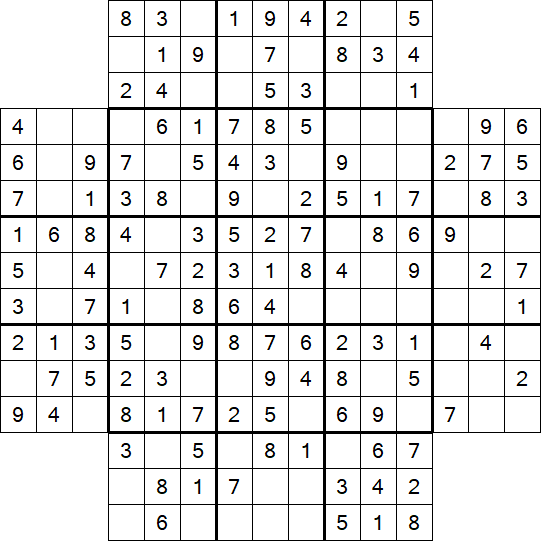 Flower Sudoku - Easy