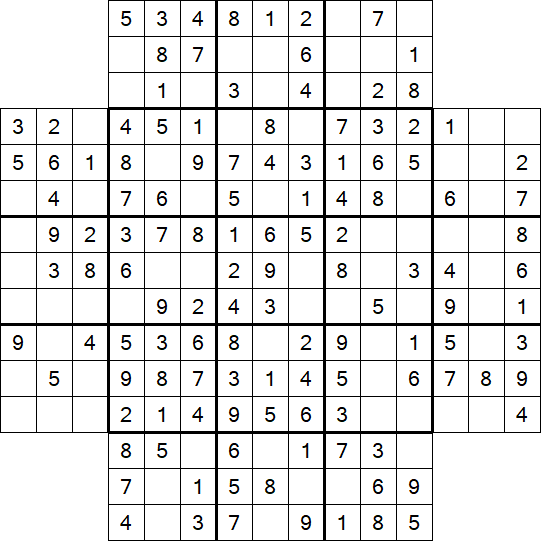 Flower Sudoku - Easy