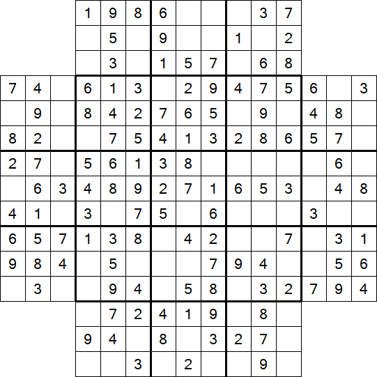 Flower Sudoku - Easy