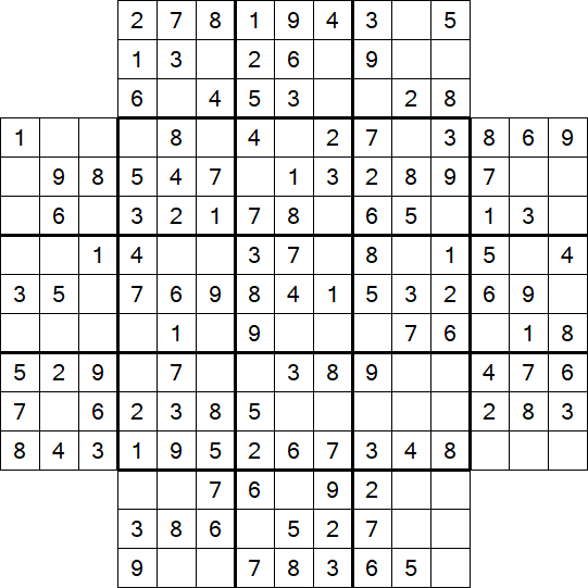 Flower Sudoku - Easy