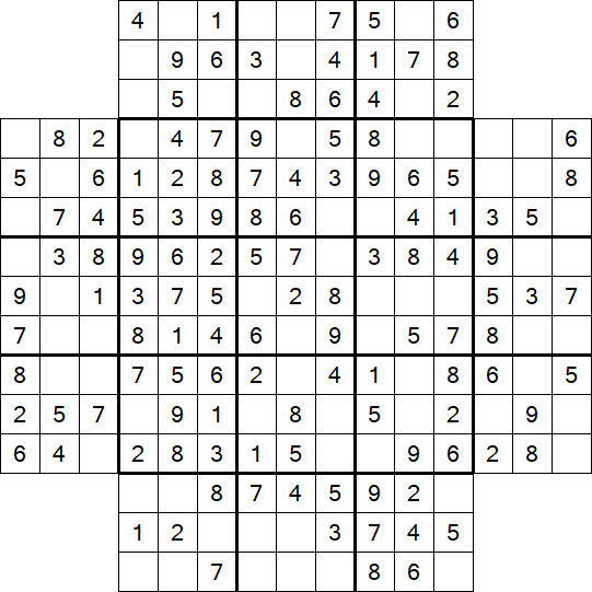 Flower Sudoku - Easy