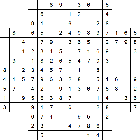 Flower Sudoku - Easy