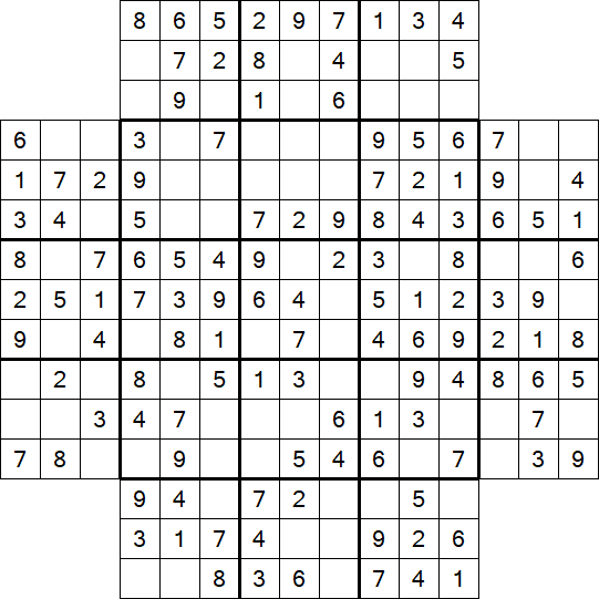 Flower Sudoku - Simple