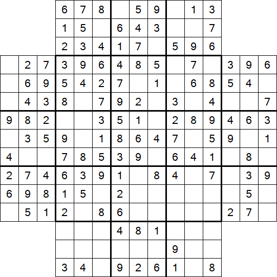 Flower Sudoku - Simple