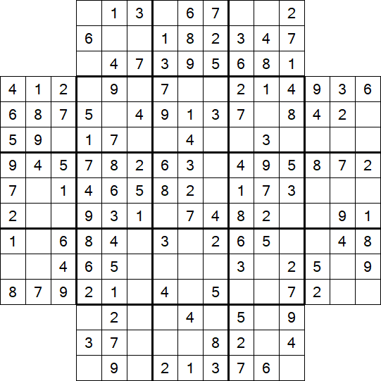 Flower Sudoku - Simple