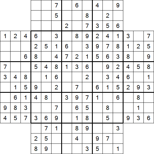 Flower Sudoku - Simple