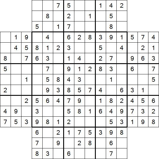 Flower Sudoku - Easy