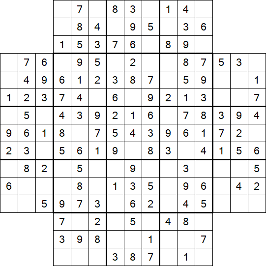Flower Sudoku - Easy