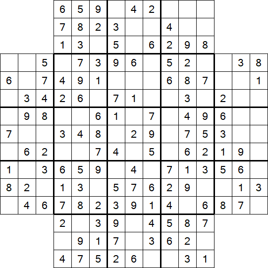 Flower Sudoku - Simple